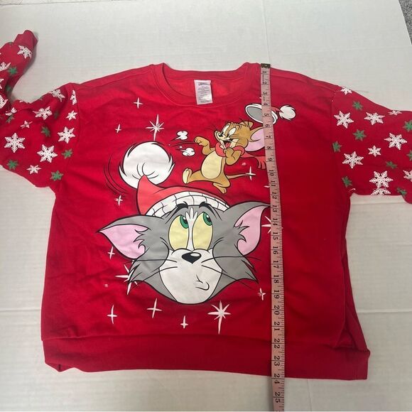 Tom & Jerry Juniors' Christmas Light-Up Sweatshirt Juniors Large, holiday - Picture 12 of 12